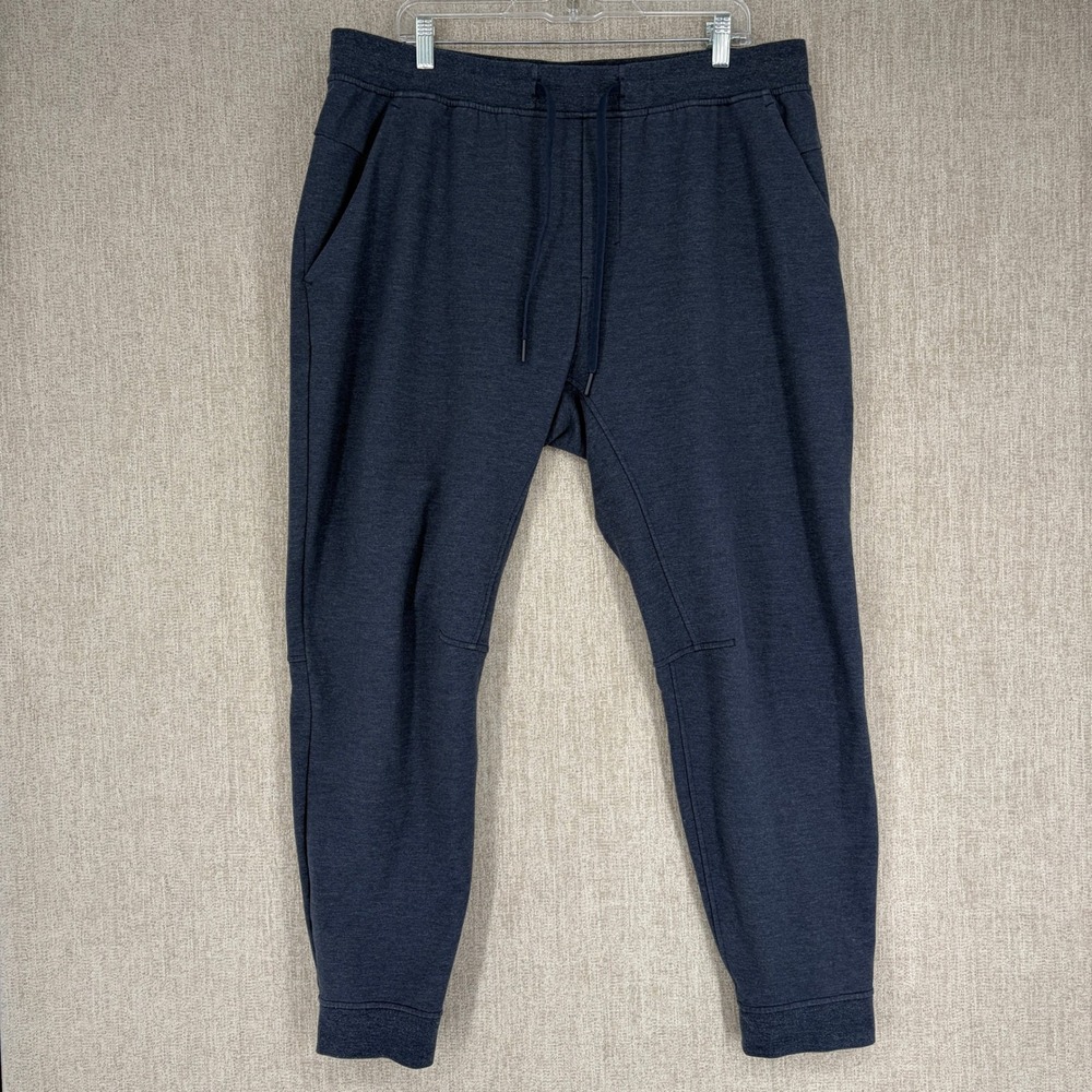 Lululemon Joggers Mens XXL Blue City Sweat Jogger French Terry Tapered Athletic